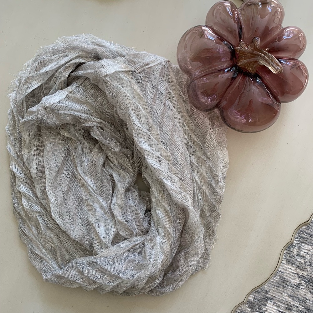 Beautiful shimmer infinity scarf